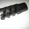 Custom 18x1 Muzzle Brake Megalodon 50cal, 51cal, and 58cal anodized black - Image 2