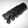 Custom 18x1 Muzzle Brake Megalodon 50cal, 51cal, and 58cal anodized black