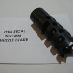 Custom 20x1 Muzzle Brake Zeus 58cal, or any 20x1mm application