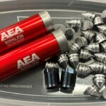 2 AEA Harpoon Air Cartridges w/ 457cal CNC steel pellet holders