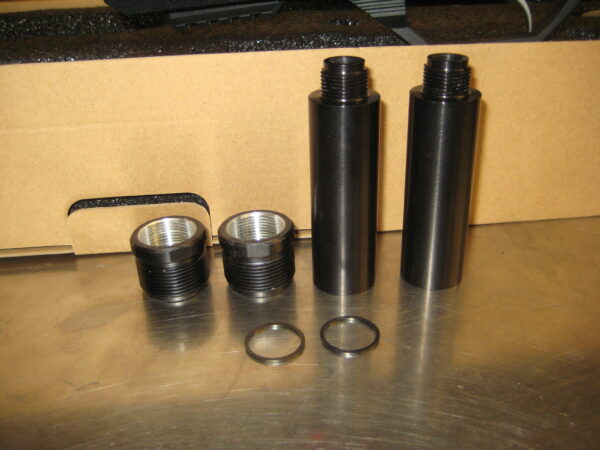 2 Custom AEA Harpoon 68cal CNC pellet holders & barrel adapters