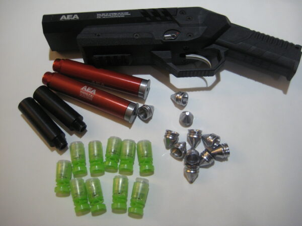 New AEA Harpoon gun (Not the kit) w/ 2 Magnum Cartridges & 72 caliber mini barrels