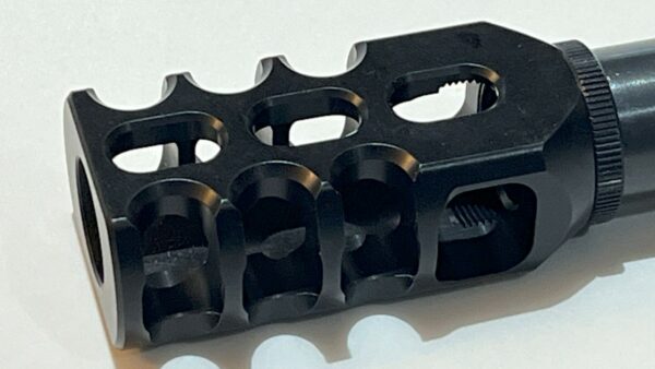 new style AEA Zeus 72cal CNC aluminum muzzle brake & jamb nut