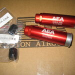 (2) New AEA Harpoon 11cc air cartridges w/ 45cal inserts