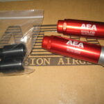 (2) New AEA Harpoon 11cc air cartridges w/ CNC 72cal inserts